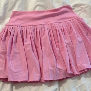 Aerie Pink Pleated Mini Skirt